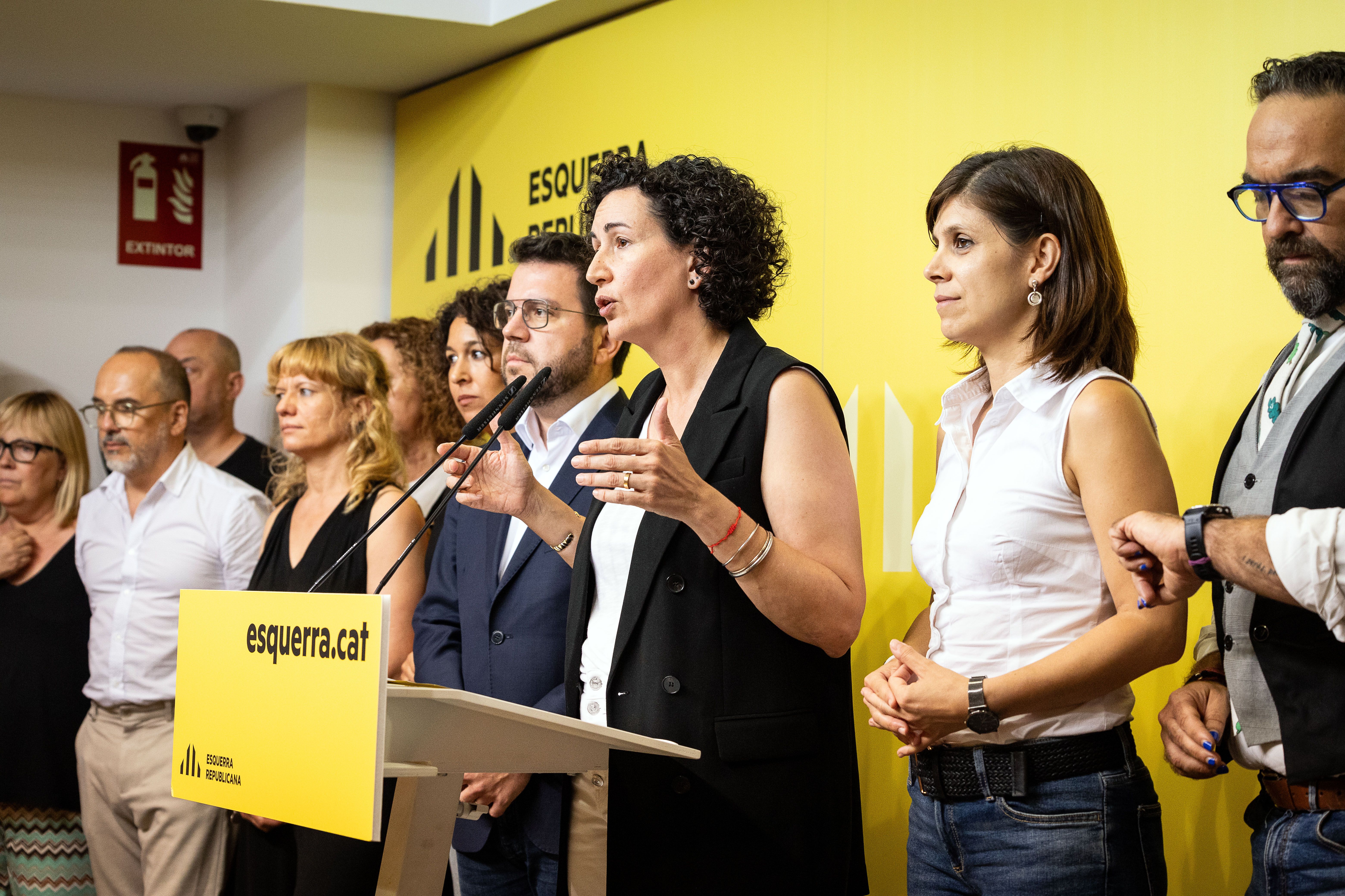 Marta Rovira, amb la direcció d'ERC, en un imatge d'arxiu