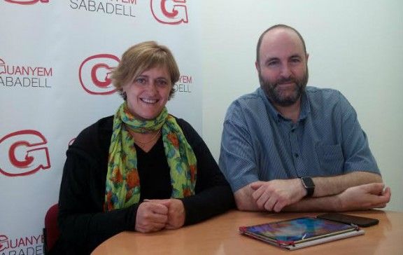 Marisol Martínez i Miquel Sler, regidors de Guanyem Sabadell.