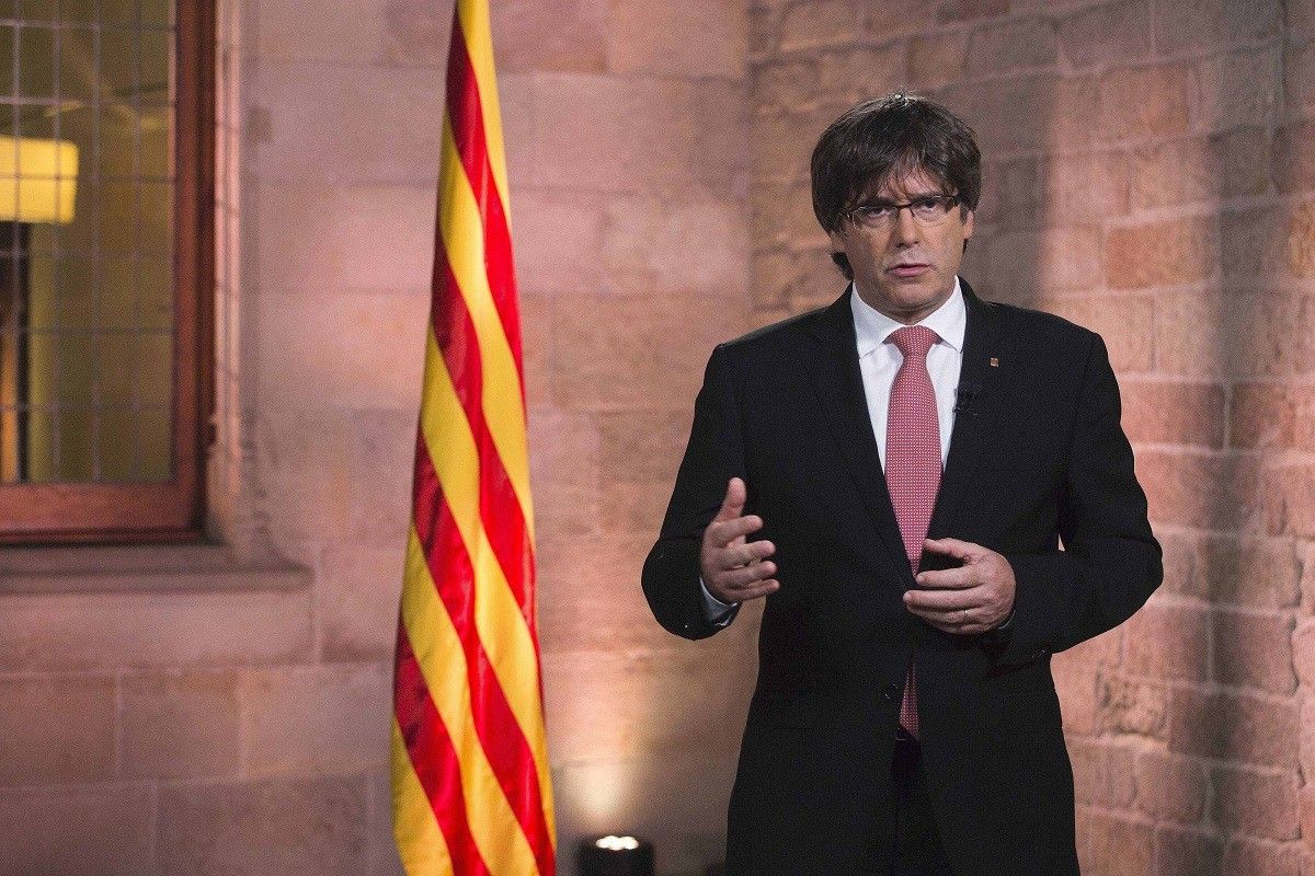 Carles Puigdemont, en el discurs de la Diada