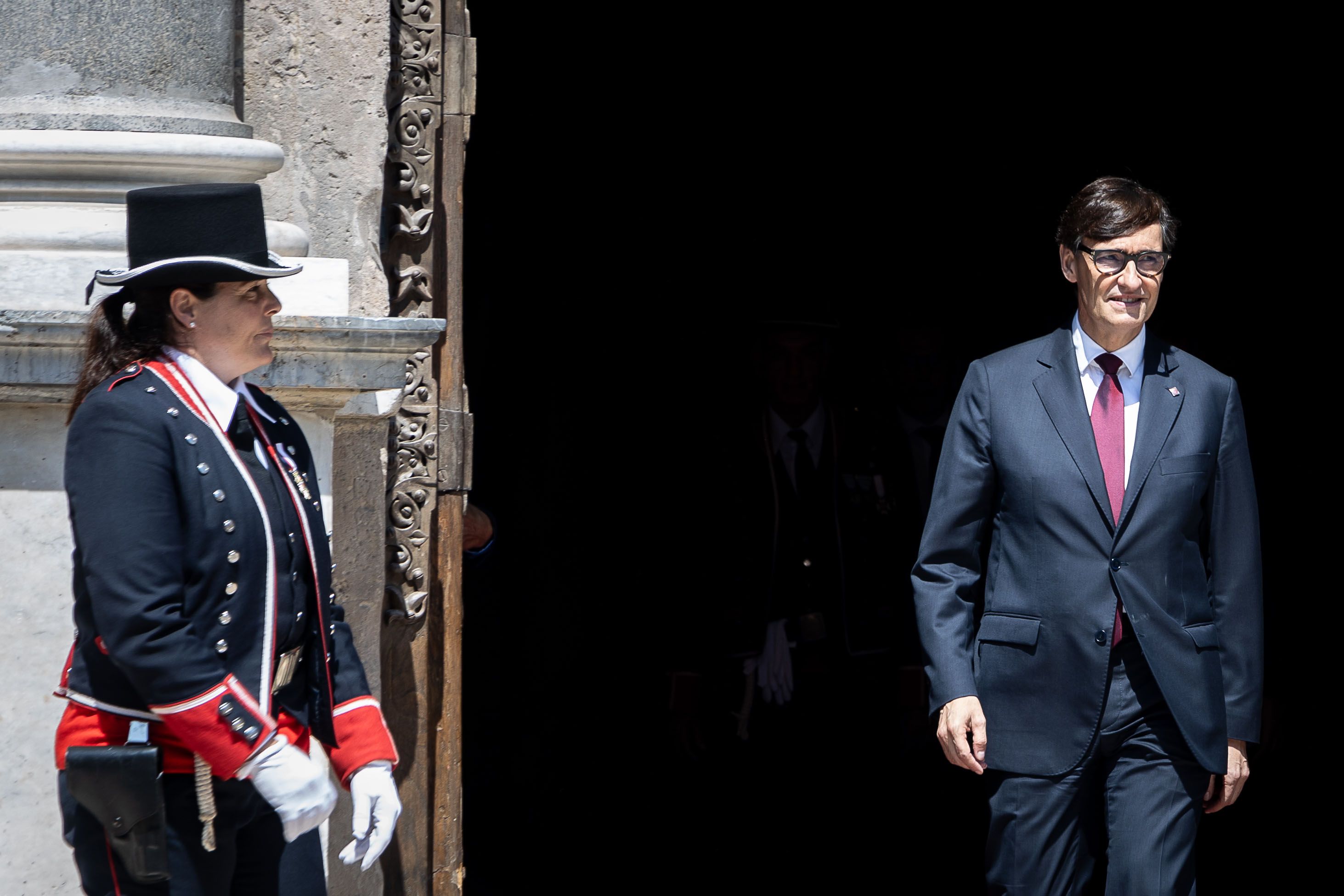 Salvador Illa, aquest dissabte després de la presa de possessió al Palau de la Generalitat