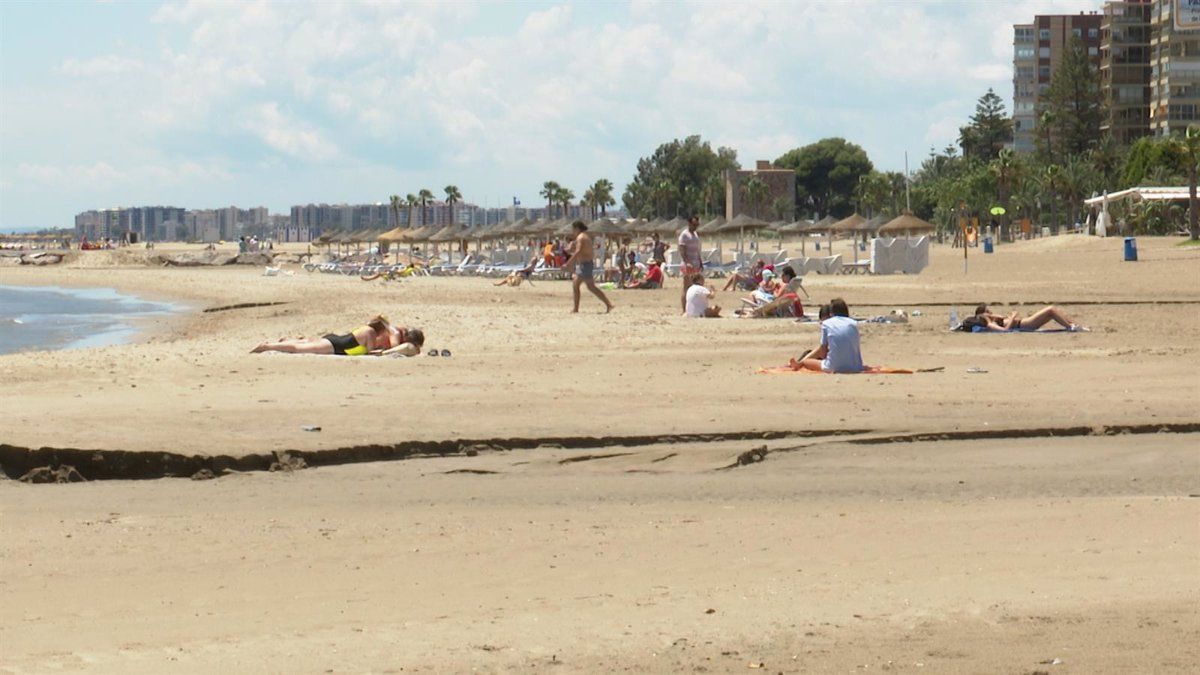 La platja de Voramar, a Benicàssim