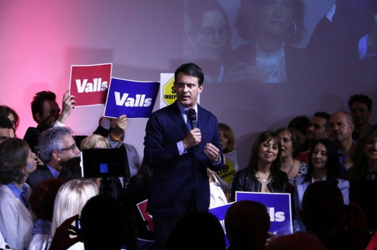 Valls en l'acte final de campanya.