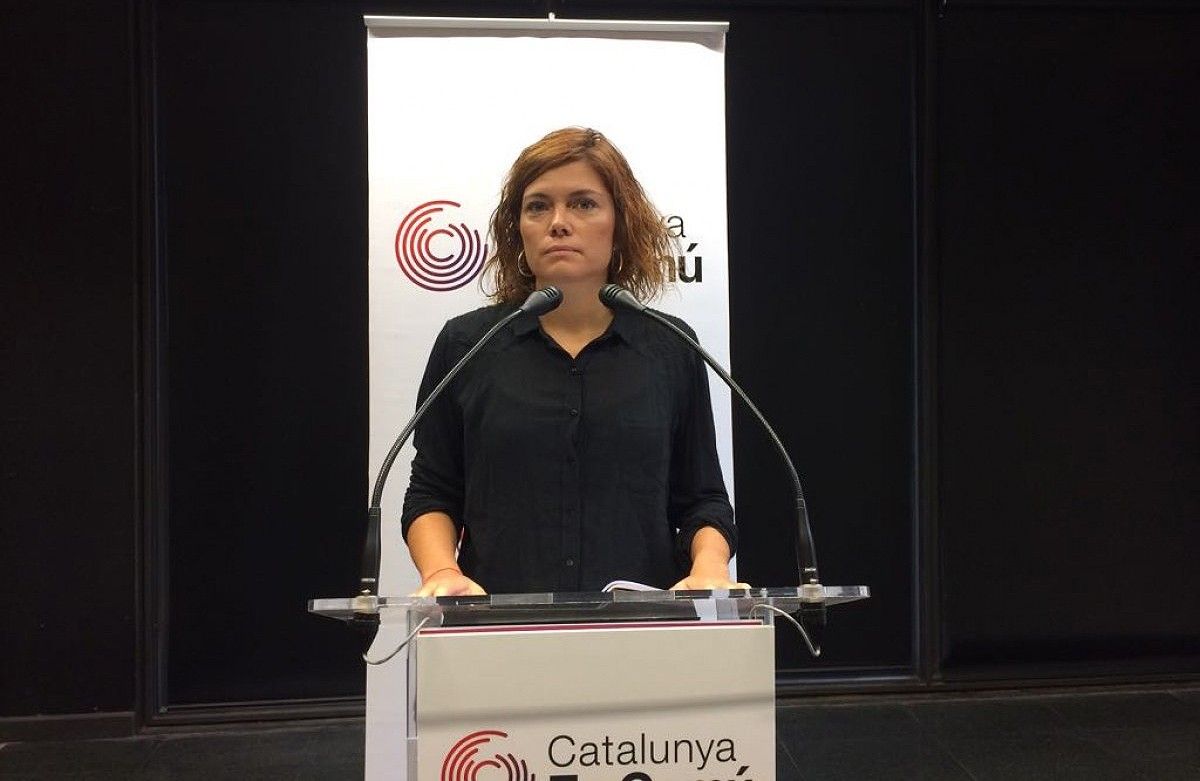La coordinadora de Comunicació de Catalunya en Comú, Elisenda Alamany