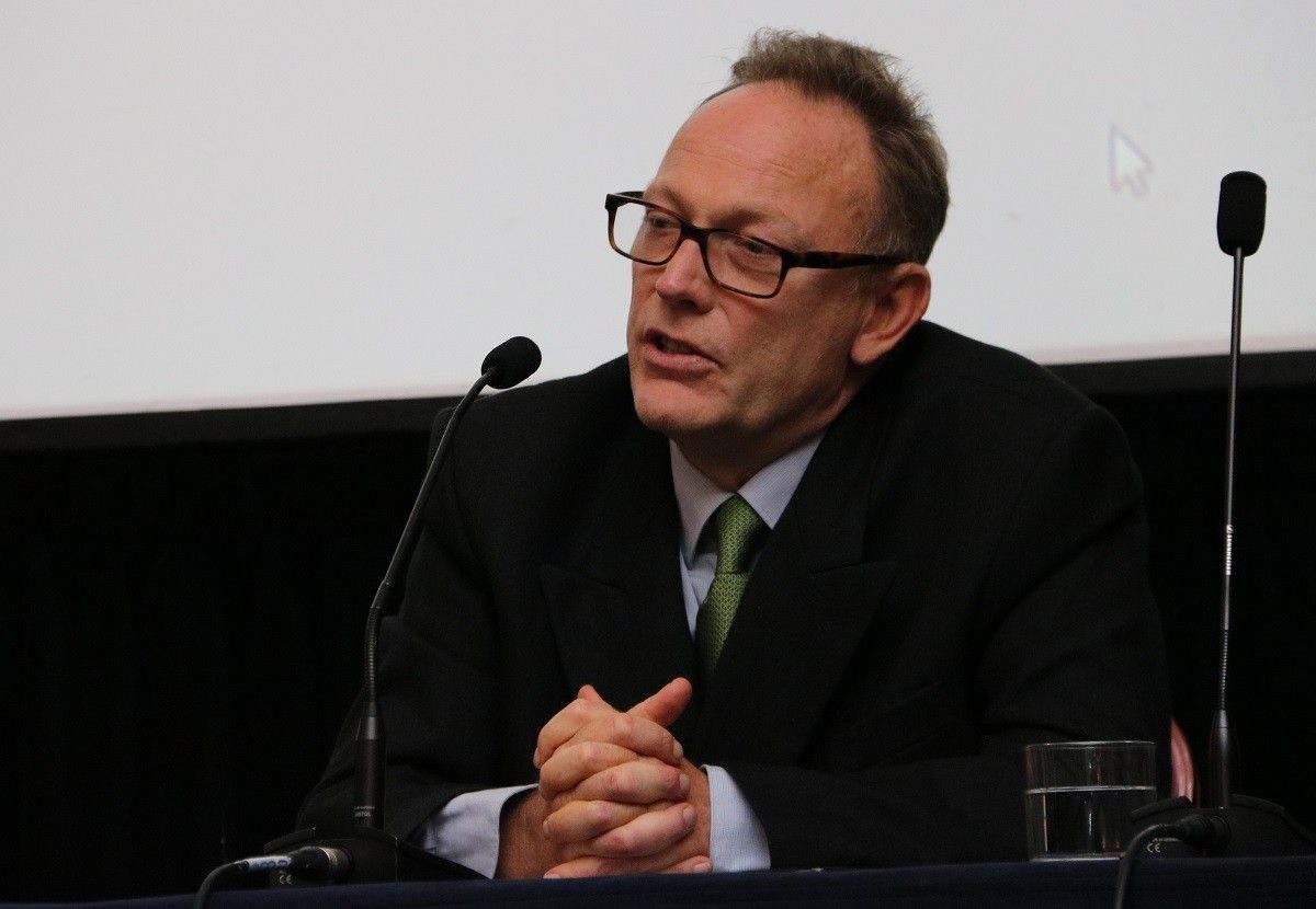 Ben Emmerson a la roda de premsa a la Law Society de Londres.