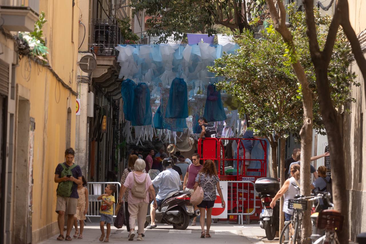 La decoració de les Festes de Gràcia 2024, a Barcelona