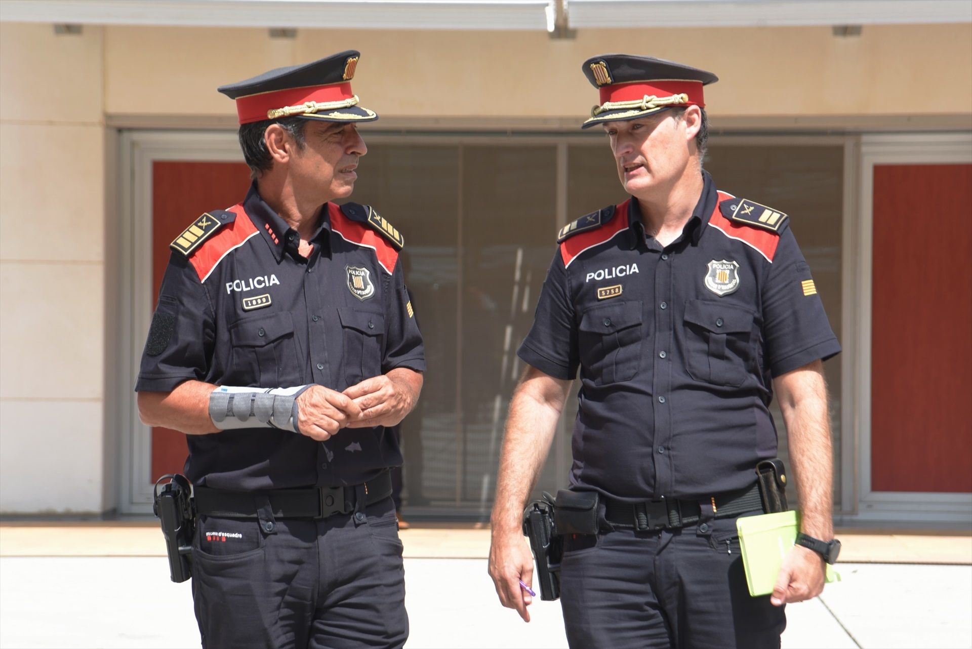 Eduard Sallent i Josep Lluís Trapero, al complex Egara