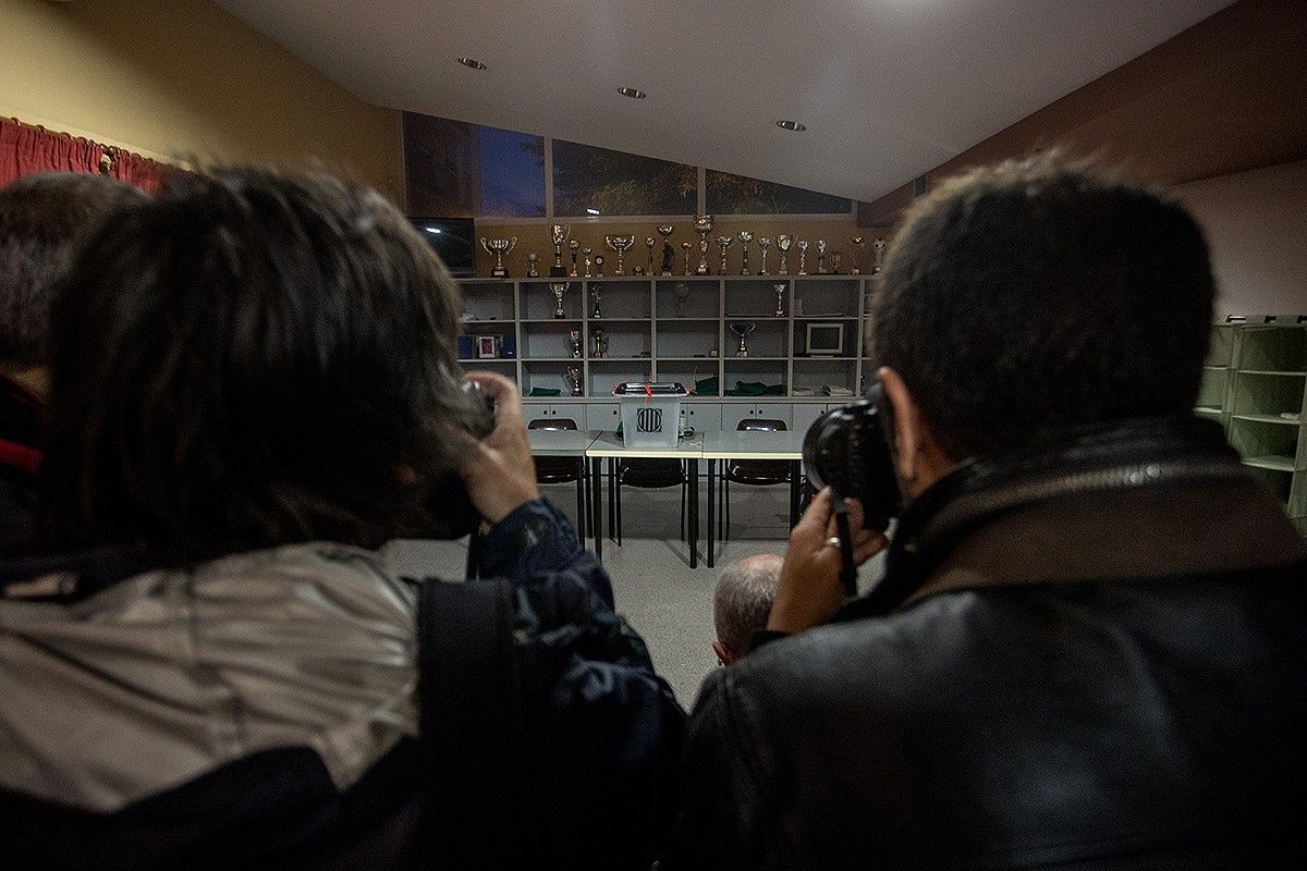L'urna on ha de votar Carles Puigdemont