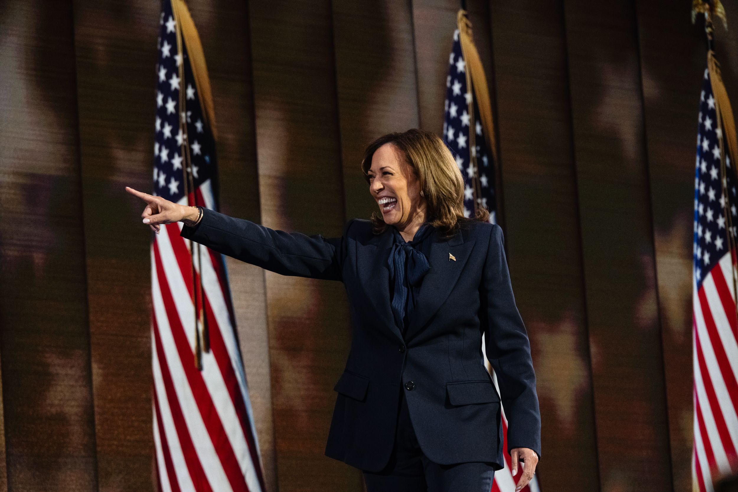 Kamala Harris a la Convenció Demòcrata de Xicago.