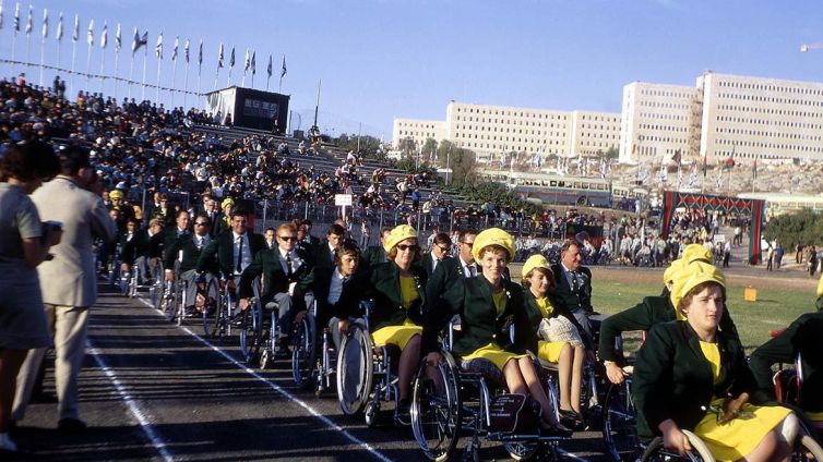 Cerimònia inaugural dels Jocs Paralímpics de 1968 celebrats a Tel-Aviv