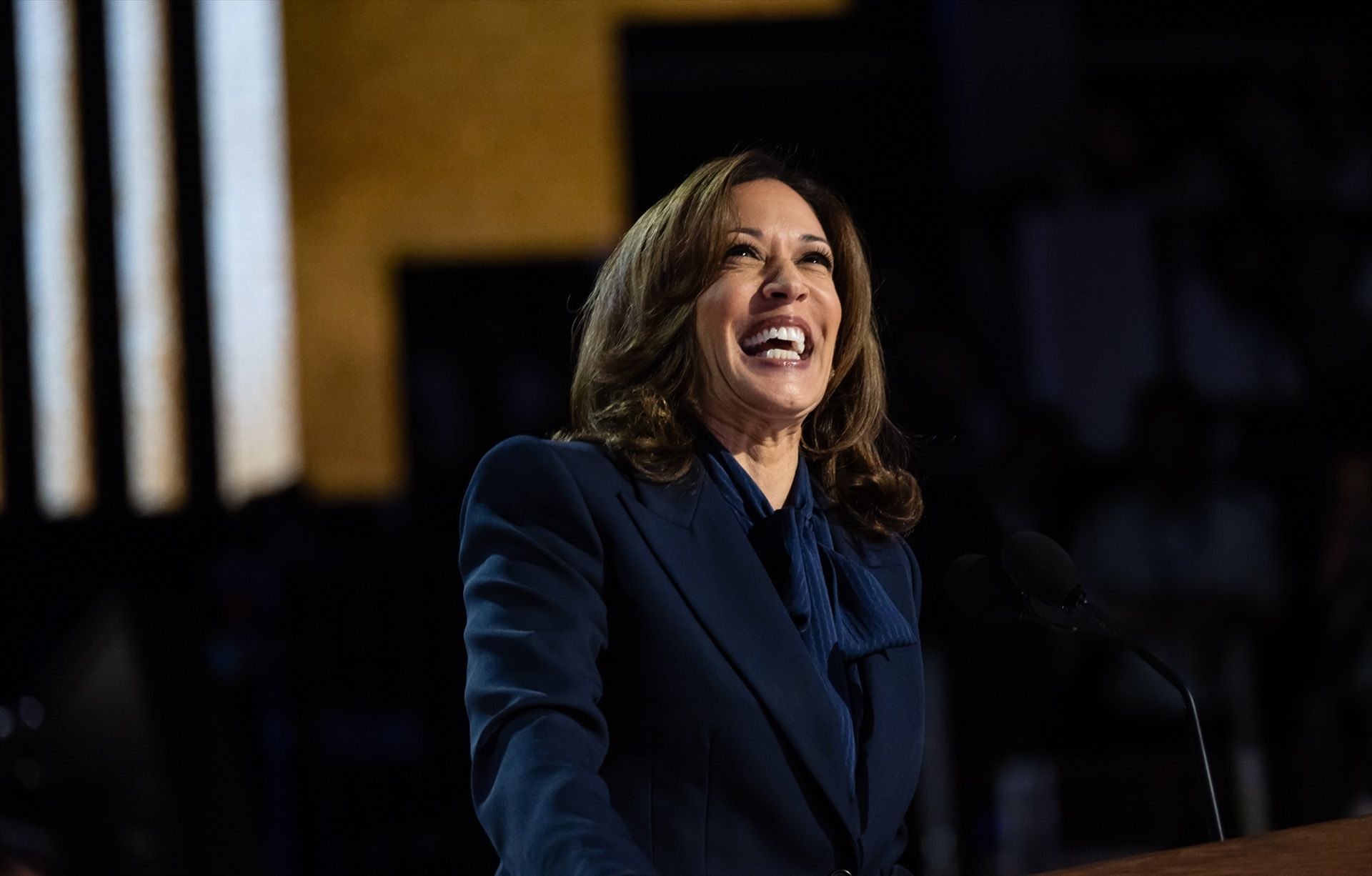 Kamala Harris, aquest dijous després de ser nomenada oficialment com a candidata demòcrata