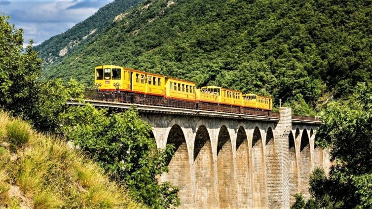 El Tren Groc és un dels grans atractius de l'Alta Cerdanya Foto: Pirineus Orientals Turisme