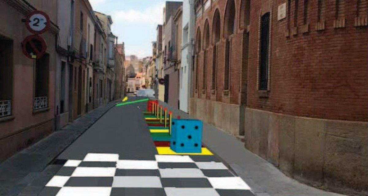 Imatge virtual de la proposta de pacificació que es vol fer en alguns dels carrers del sector