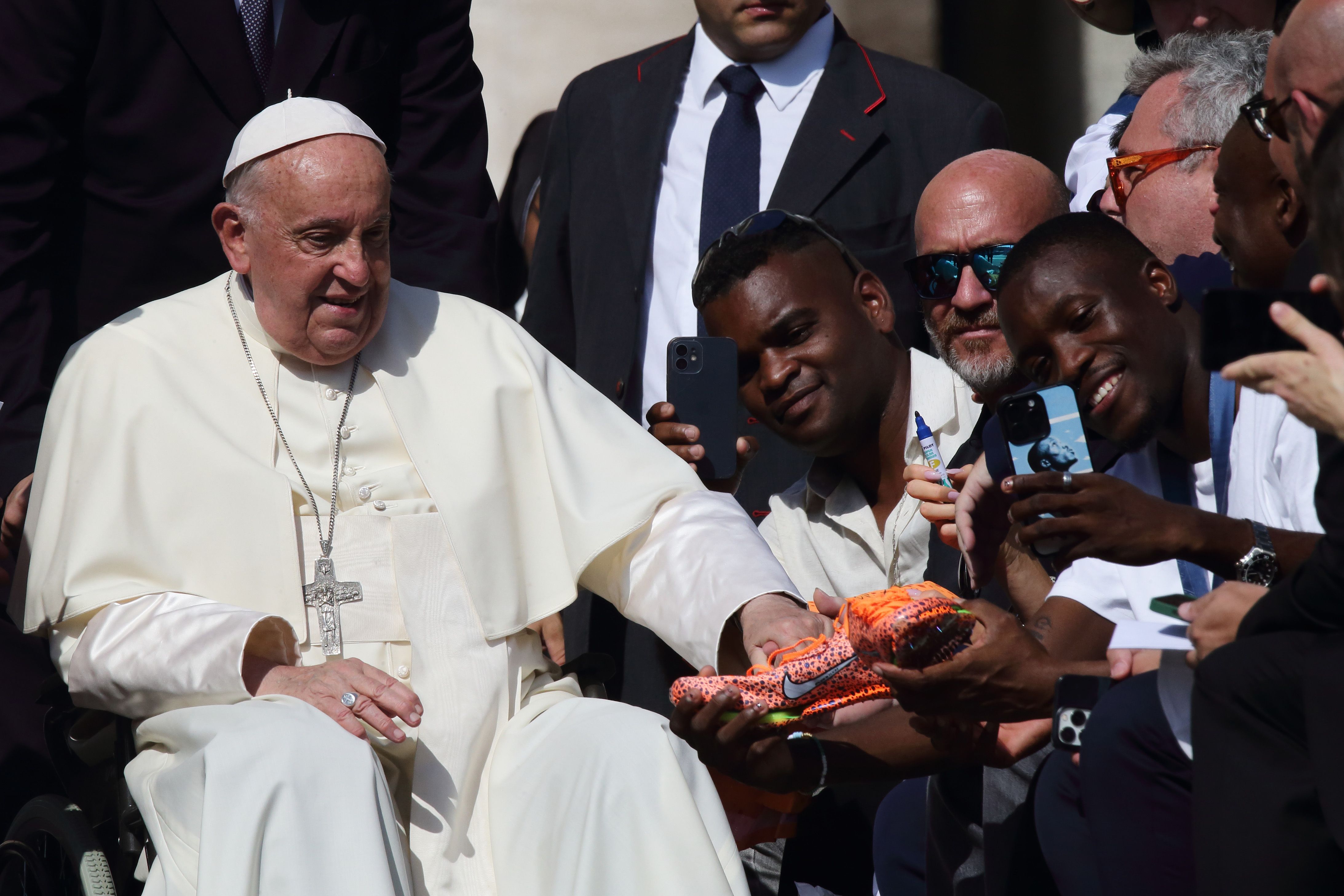 El papa Francesc, aquest dimecres al Vaticà.