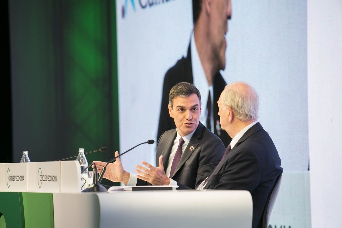 El president del govern espanyol, Pedro Sánchez, al Cercle d'Economia