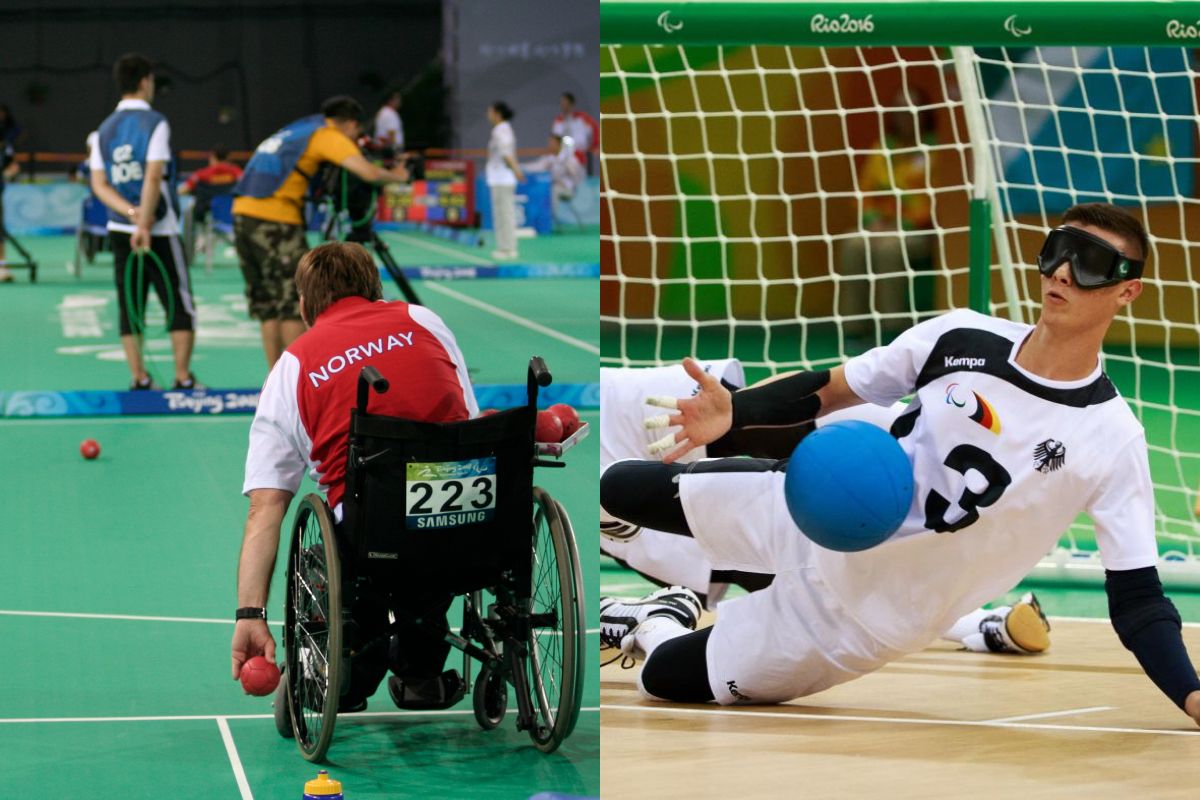 Jugadors de boccia i goalball