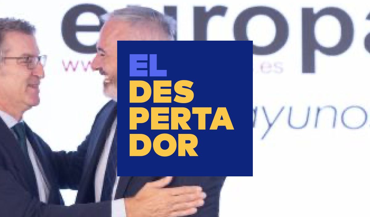 El líder del PP, Alberto Núñez Feijóo, i el president de l'Aragó, Jorge Azcón, aquest dimarts