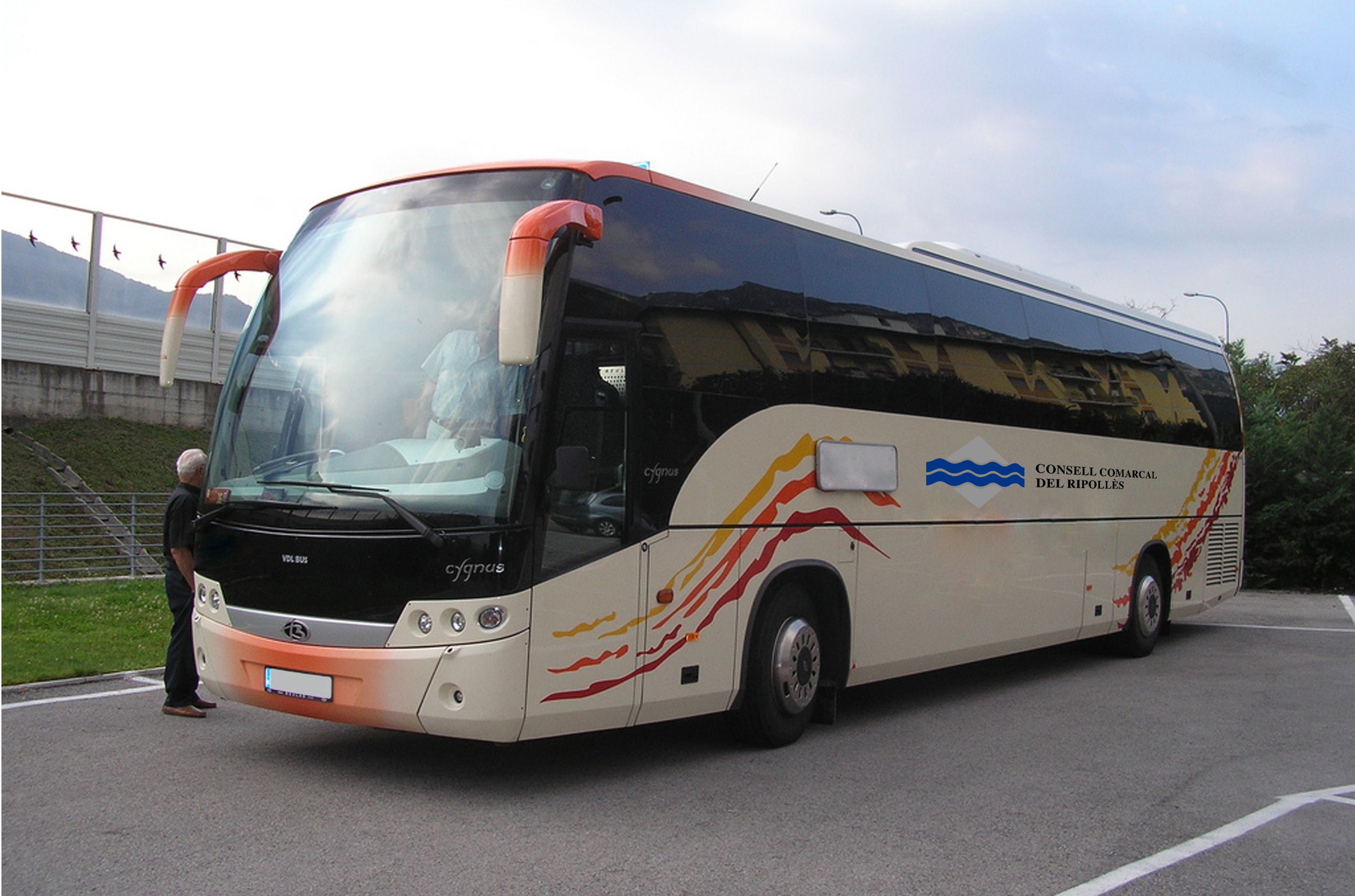 Un autobus escolar de la xarxa que gestiona el CCR en una imatge d'arxiu