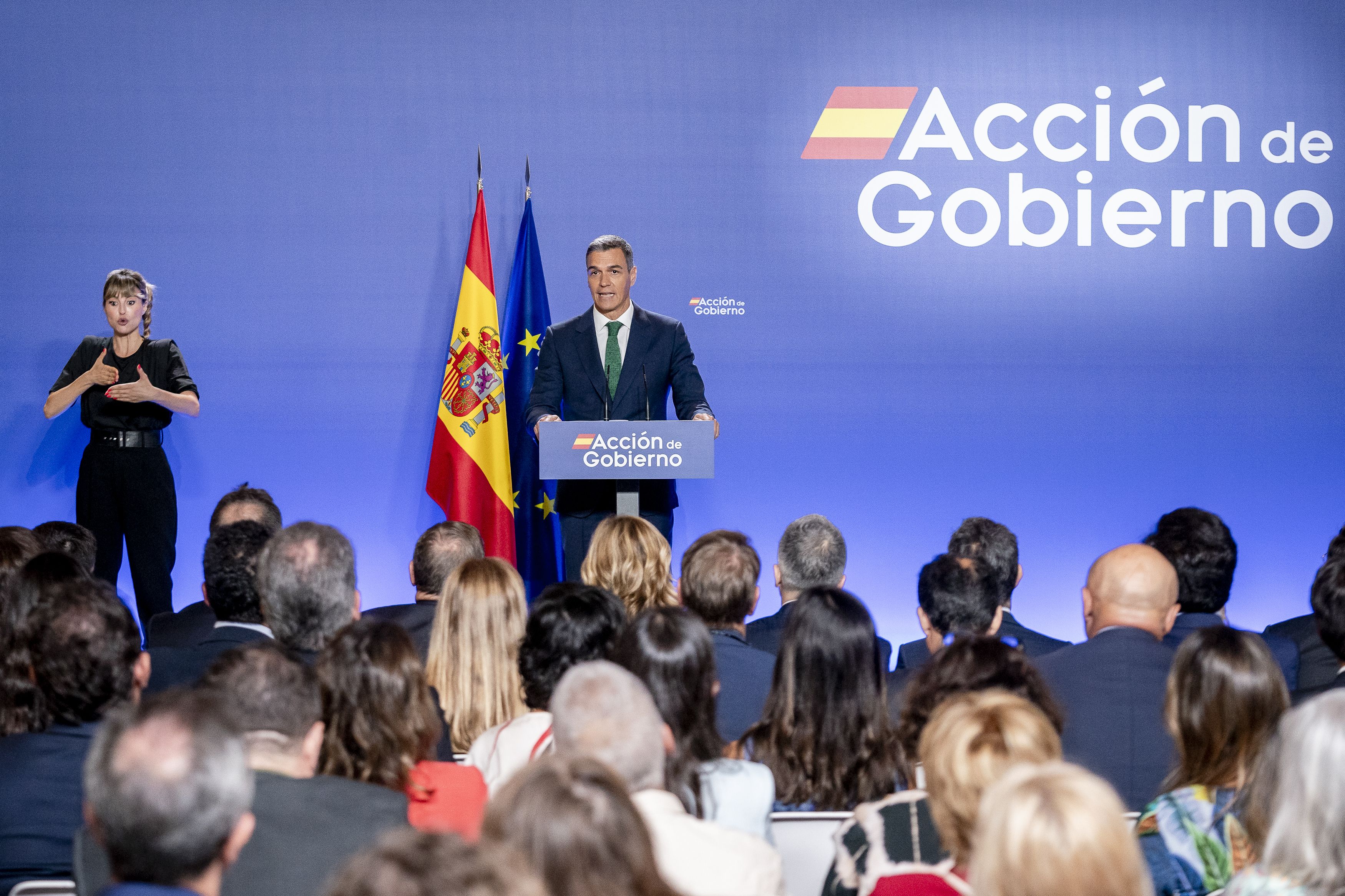 Pedro Sánchez, en l'acte per estrenar el curs polític a l'Institut Cervantes