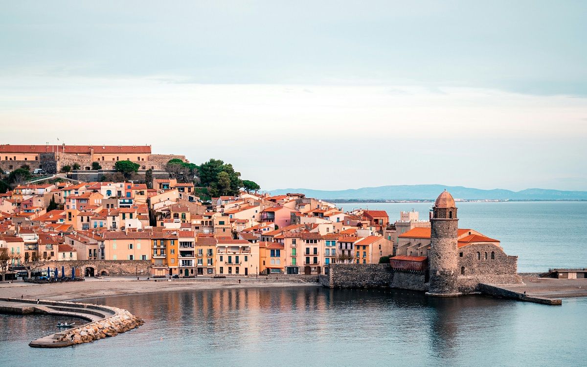 El poble de Cotlliure, a la Catalunya Nord