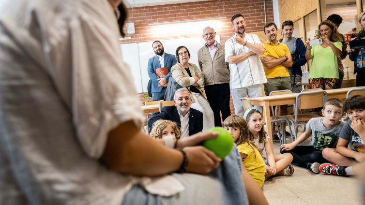 Jaume Collboni a l'escola ARTS, a Barcelona