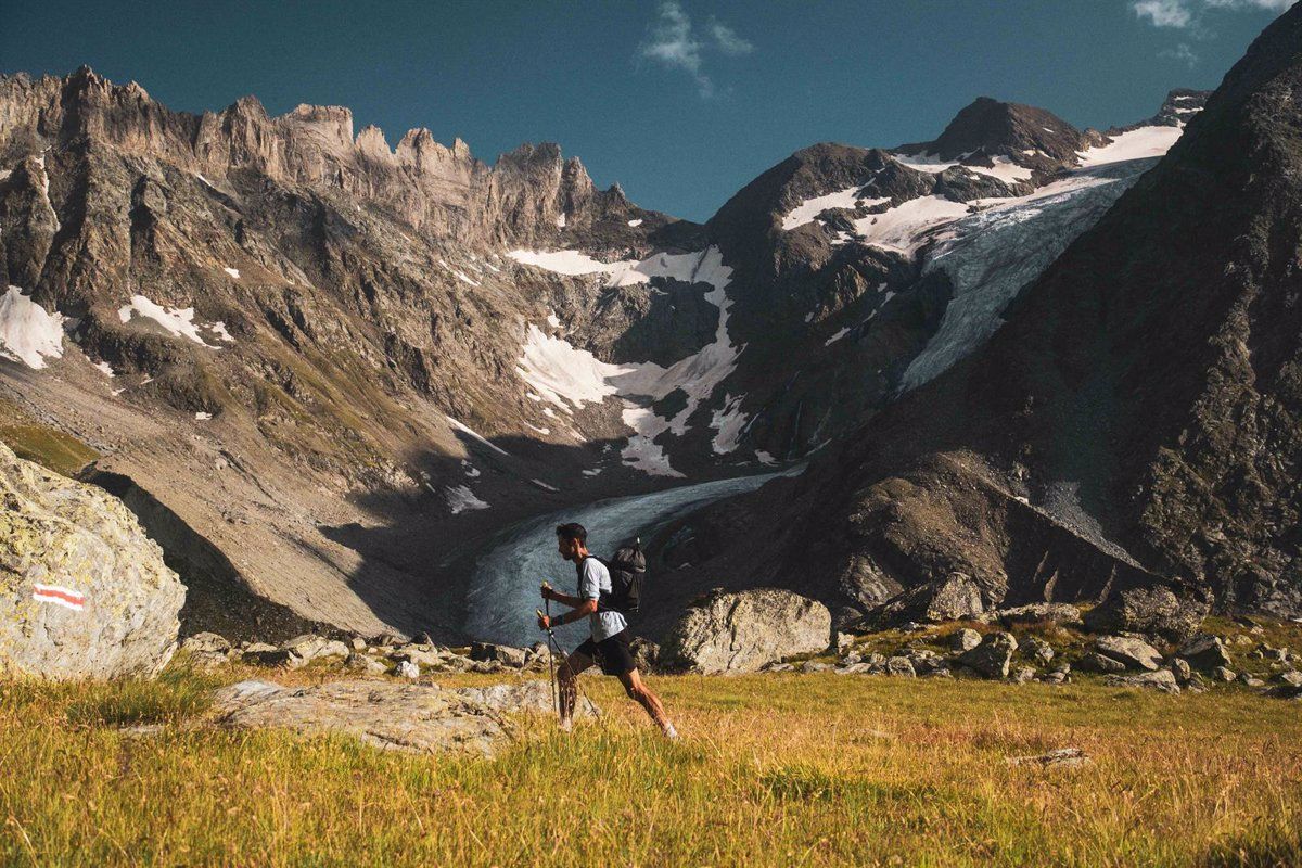 Kilian Jornet, durant el repte de coronar tots els quatre mil dels Alps