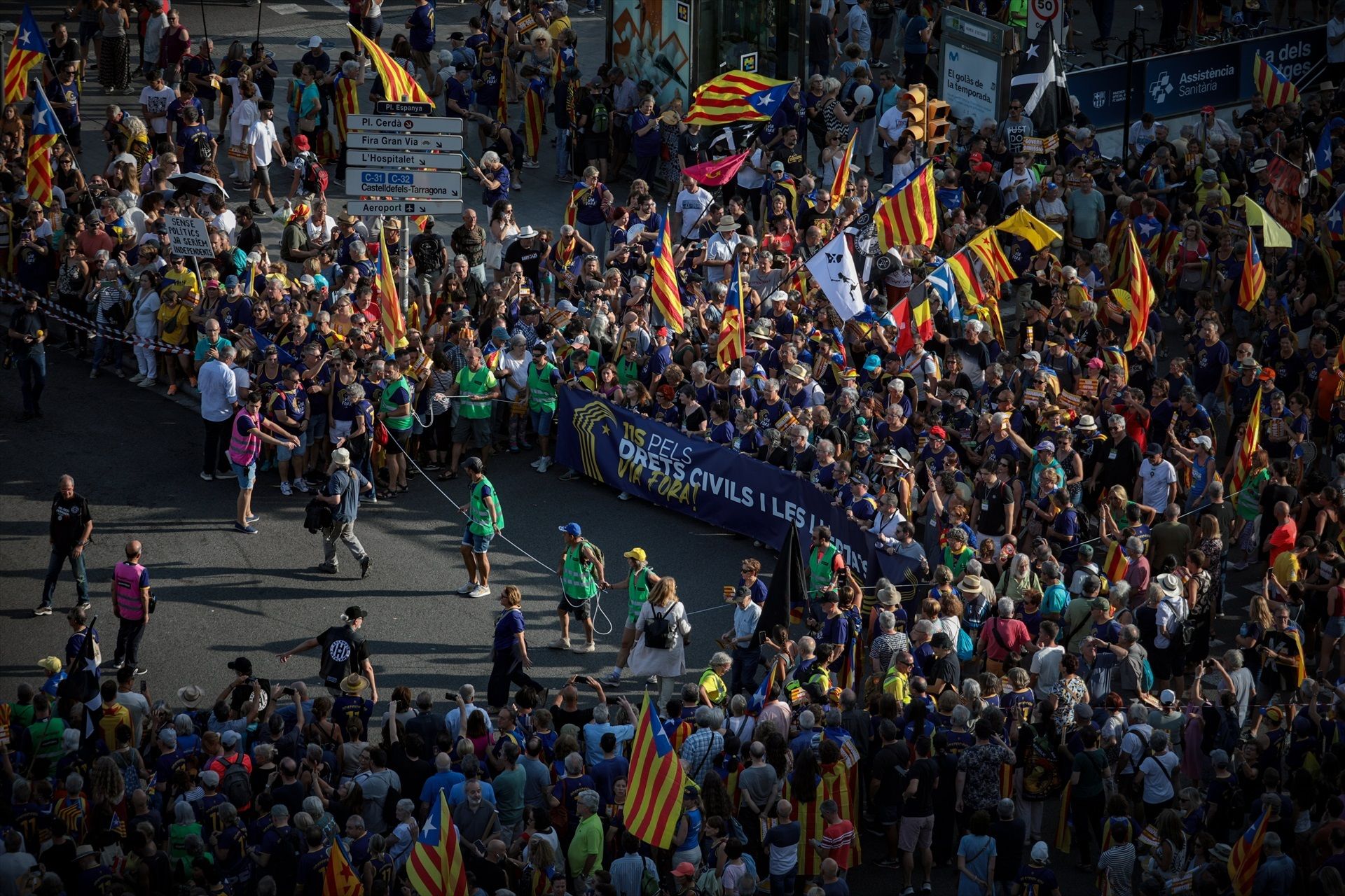 Una imatge de la Diada de 2023