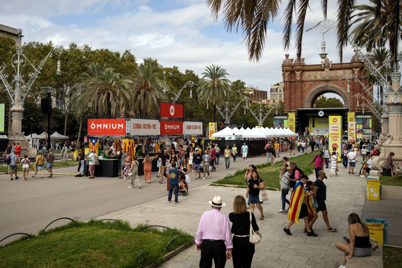 L'arc de Triomf, a les dotze del migdia, per la Diada 2024