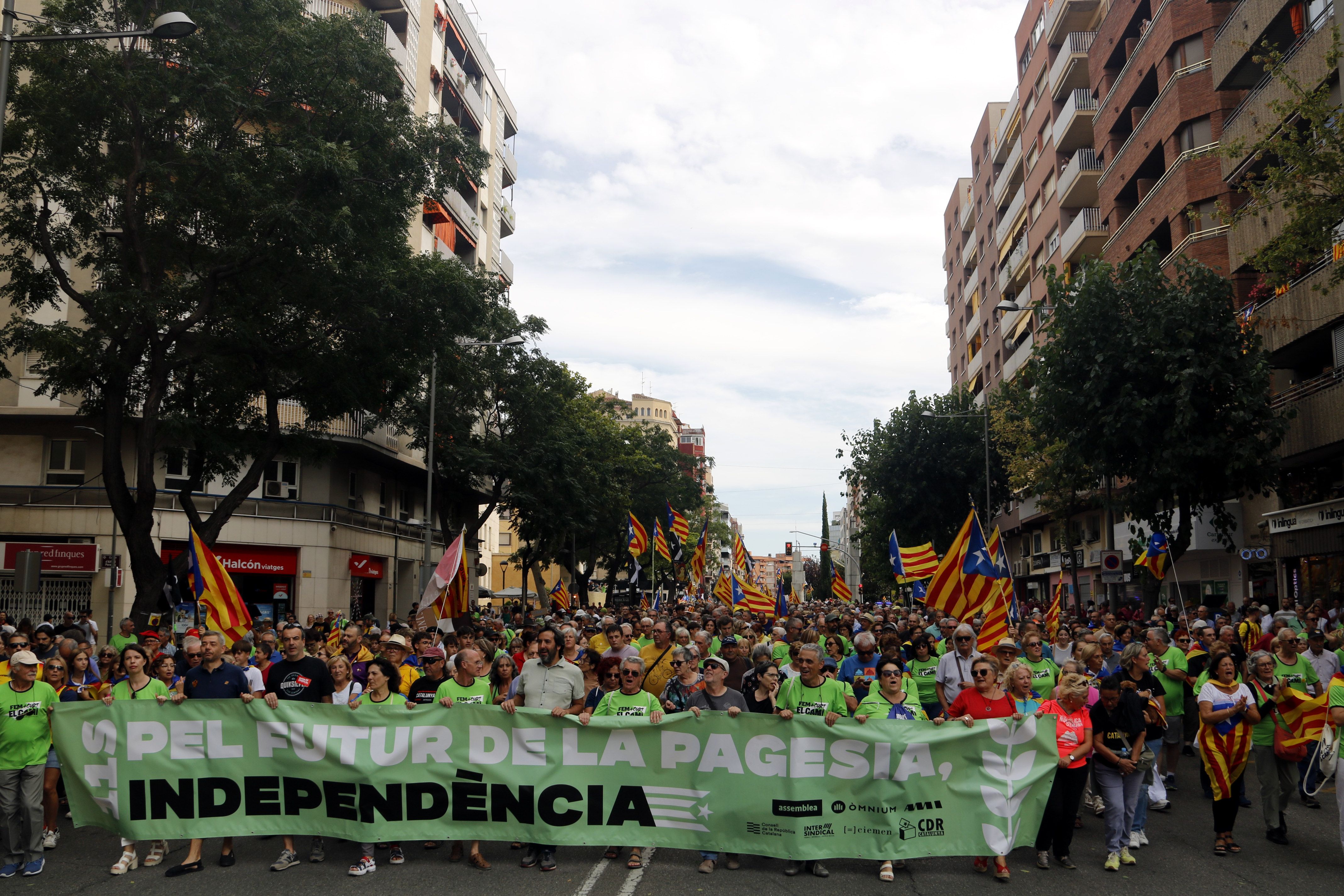 La manifestació de la Diada a Lleida clama pel futur de la pagesia