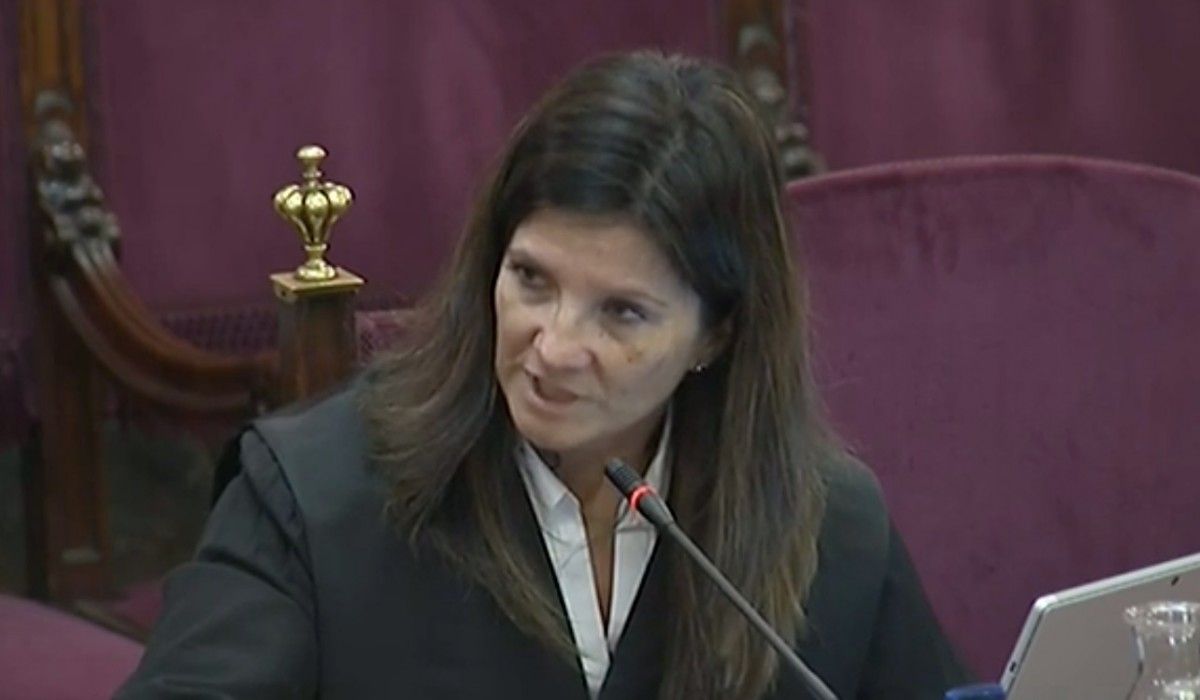 L'advocada de l'Estat, Rosa María Seoane, al judici al Suprem.
