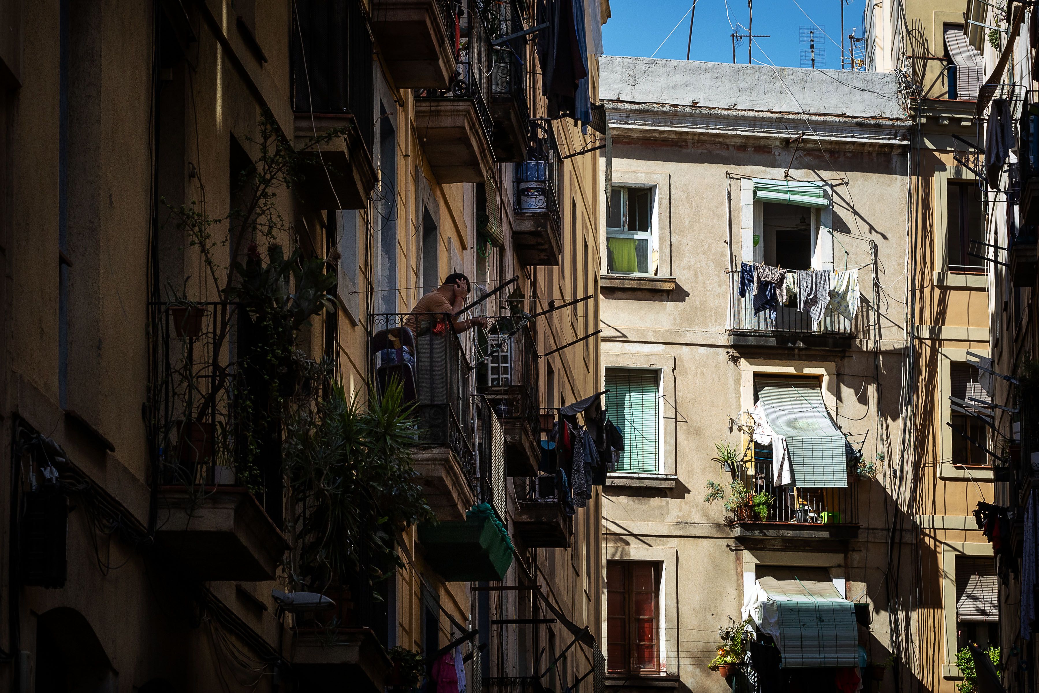 Habitatges del Raval, zona amb una sobreocupació destacada