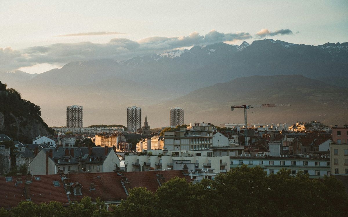 Vista de Grenoble, a França