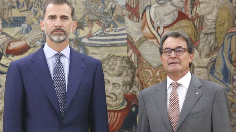 Felip VI, Artur Mas, Zarzuela