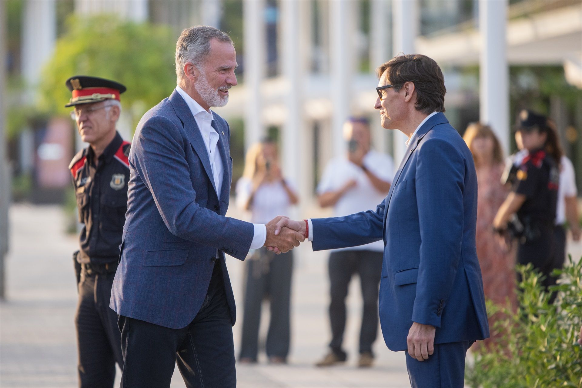 Felip VI i Salvador Illa, a Barcelona.