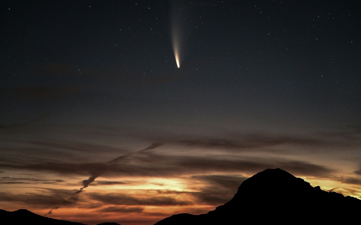 Imatge d'arxiu d'un cometa