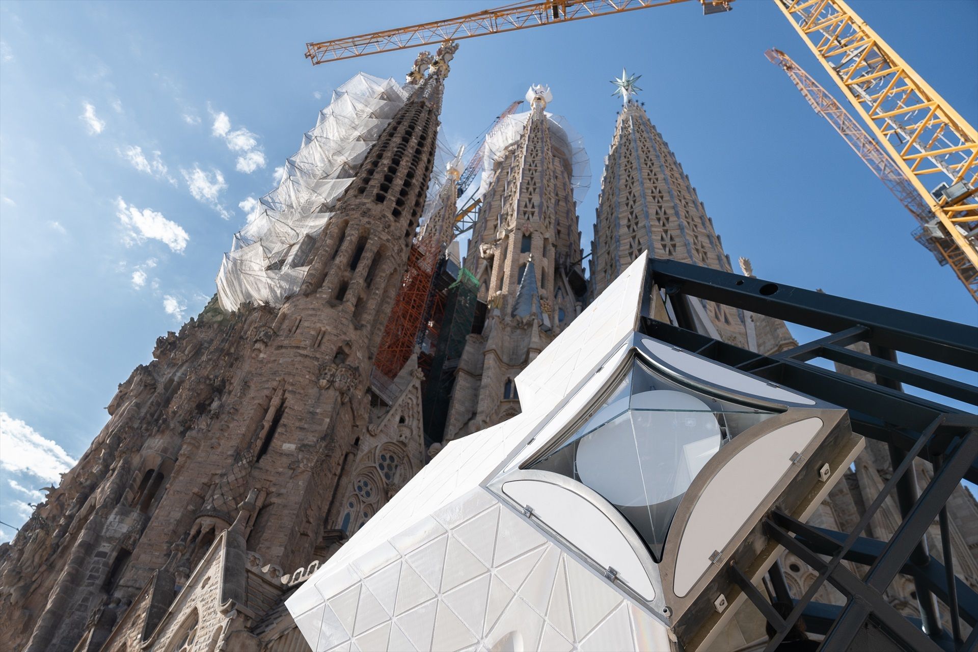 La torre de Jesucrist de la Sagrada Familia, segons la previsió dels arquitectes