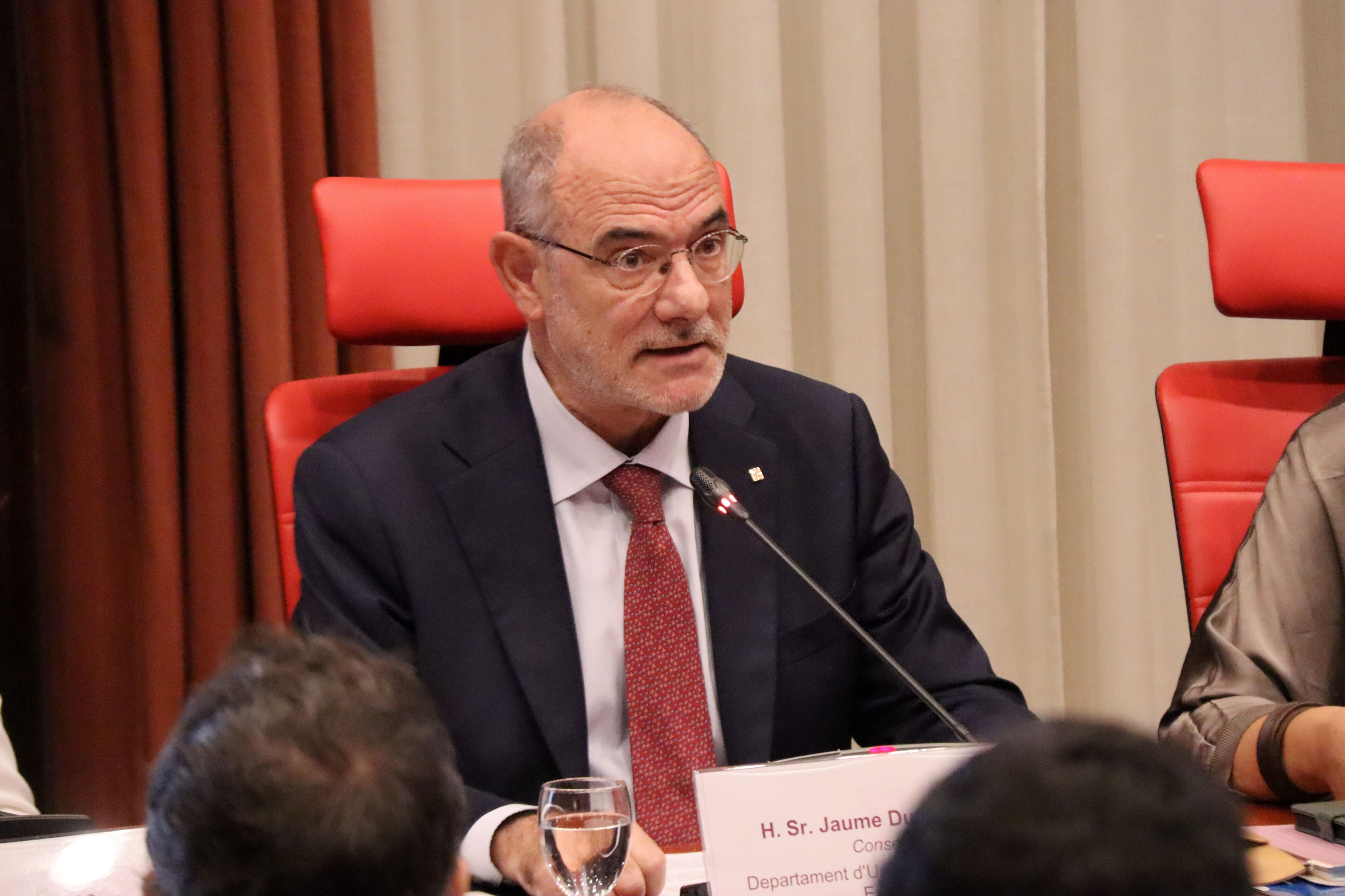 Jaume Duch, aquest divendres al Parlament.