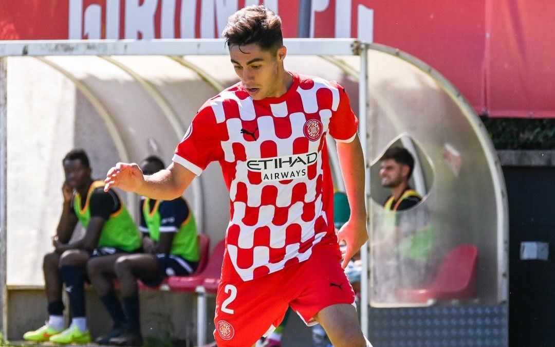 Ferran Ruiz, en un partit amb el Girona