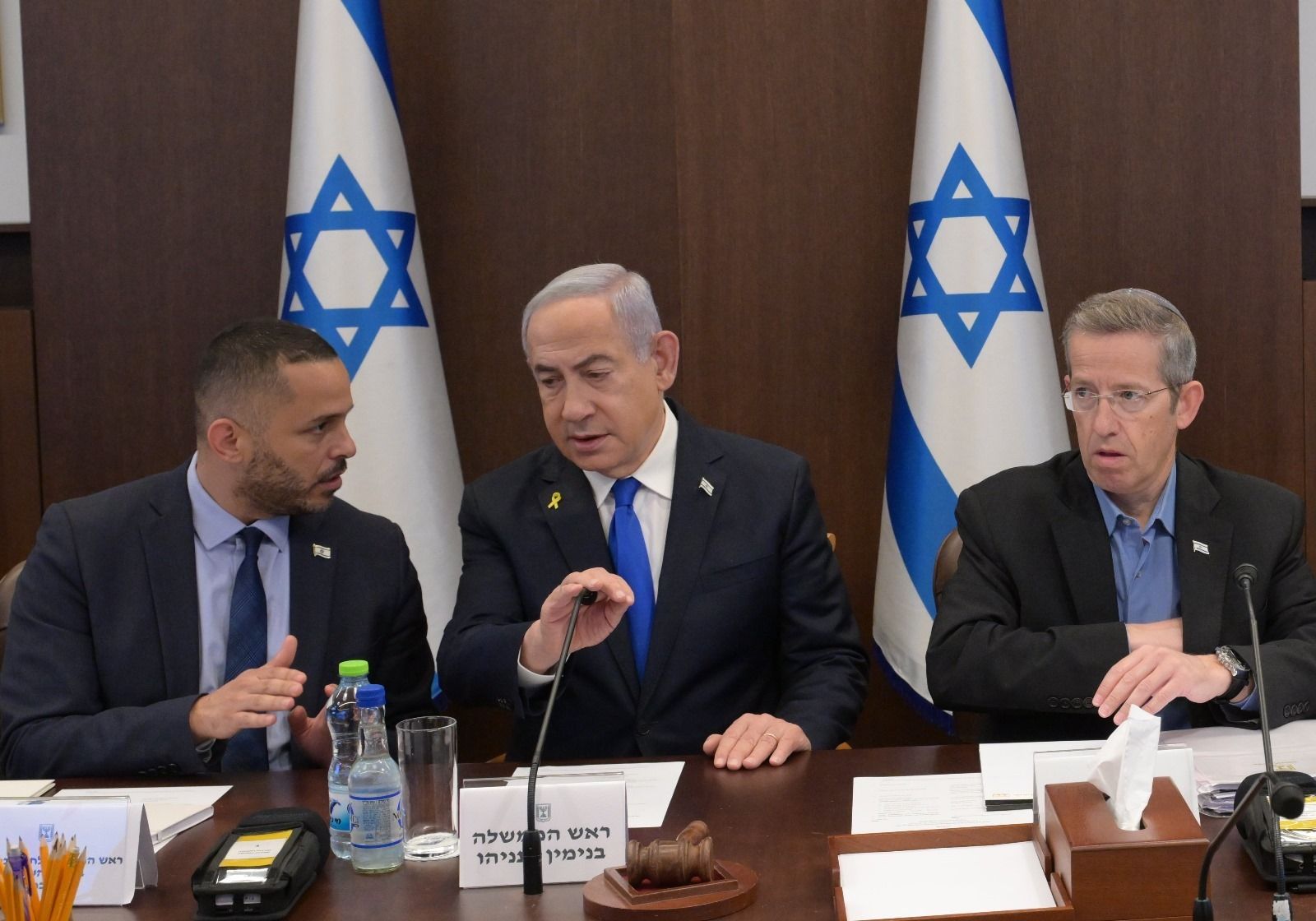 Benjamin Netanyahu i la plana major del govern d'Israel, en imatge d'arxiu