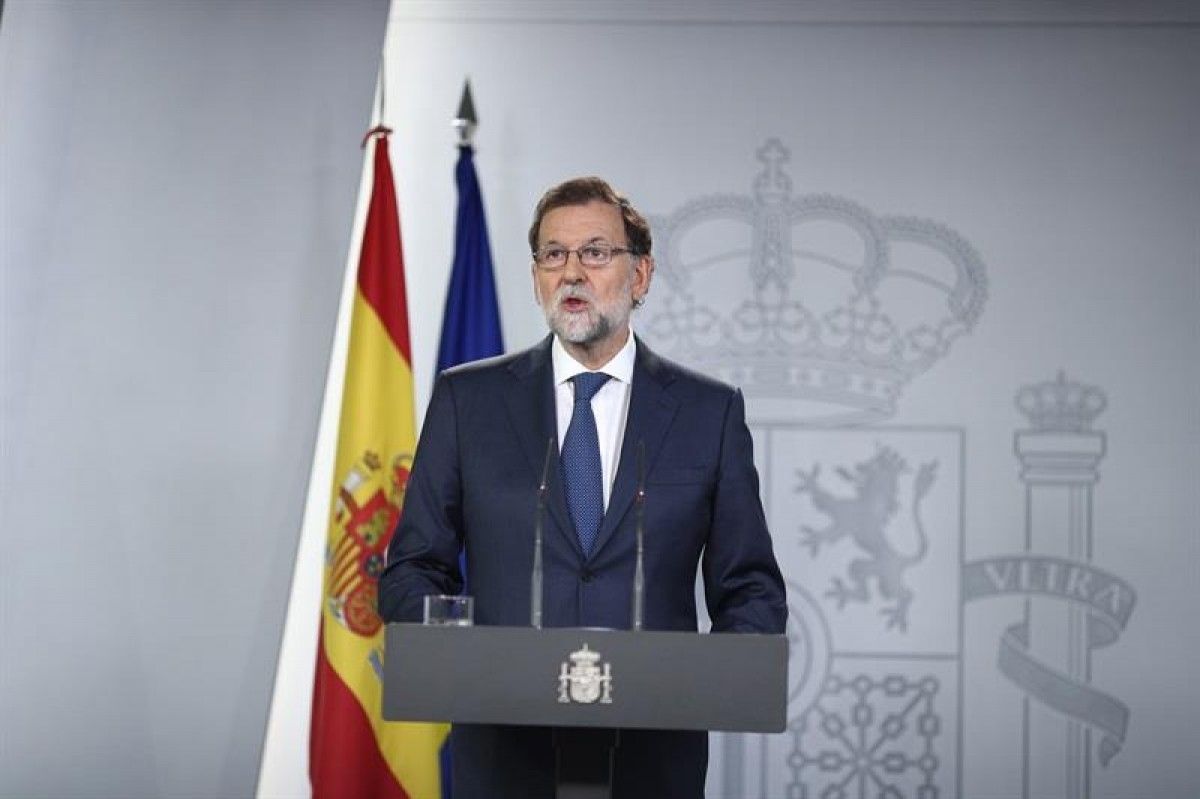Mariano Rajoy té damunt la taula l'aplicació de l'article 155. 