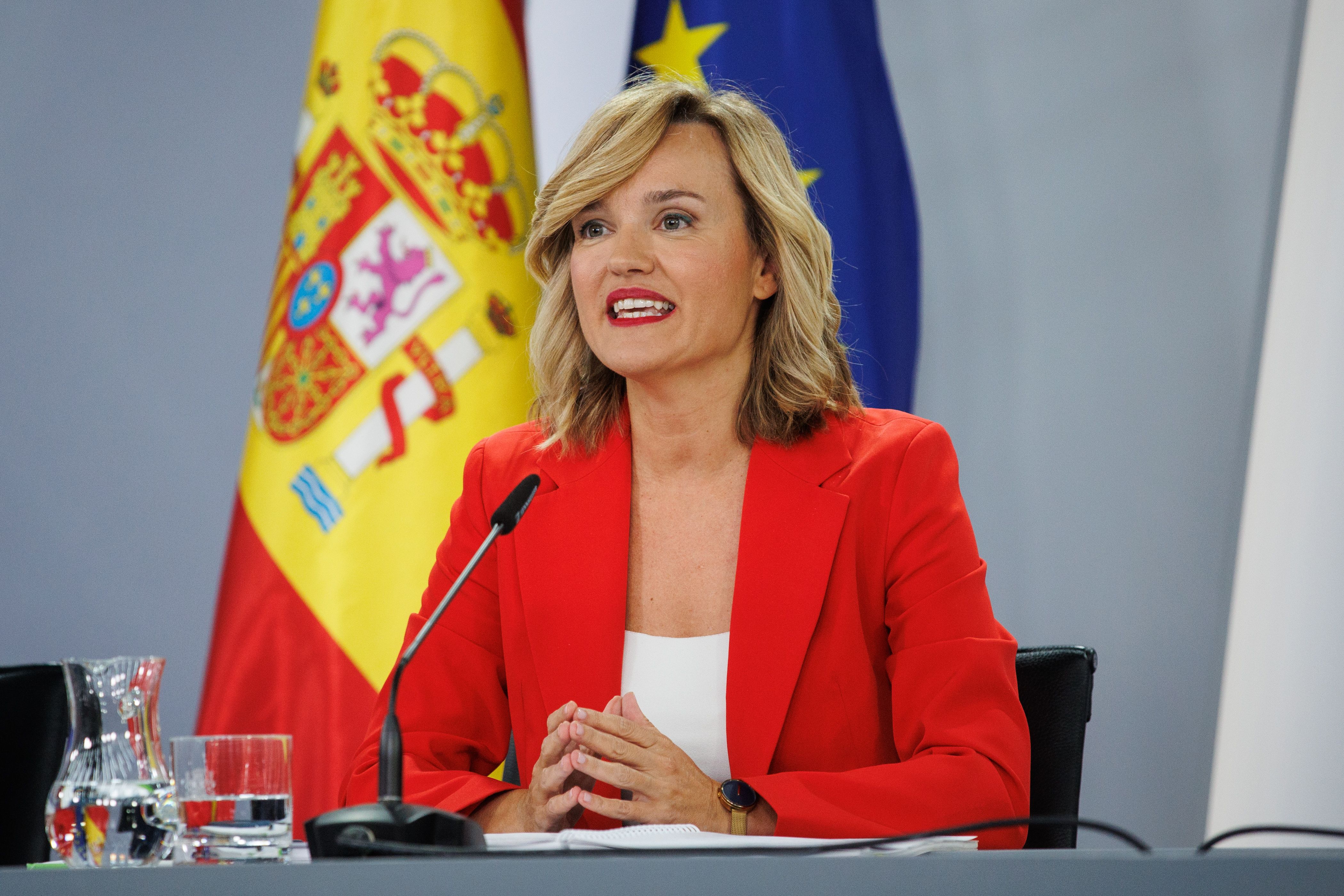 La ministra portaveu, Pilar Alegría.