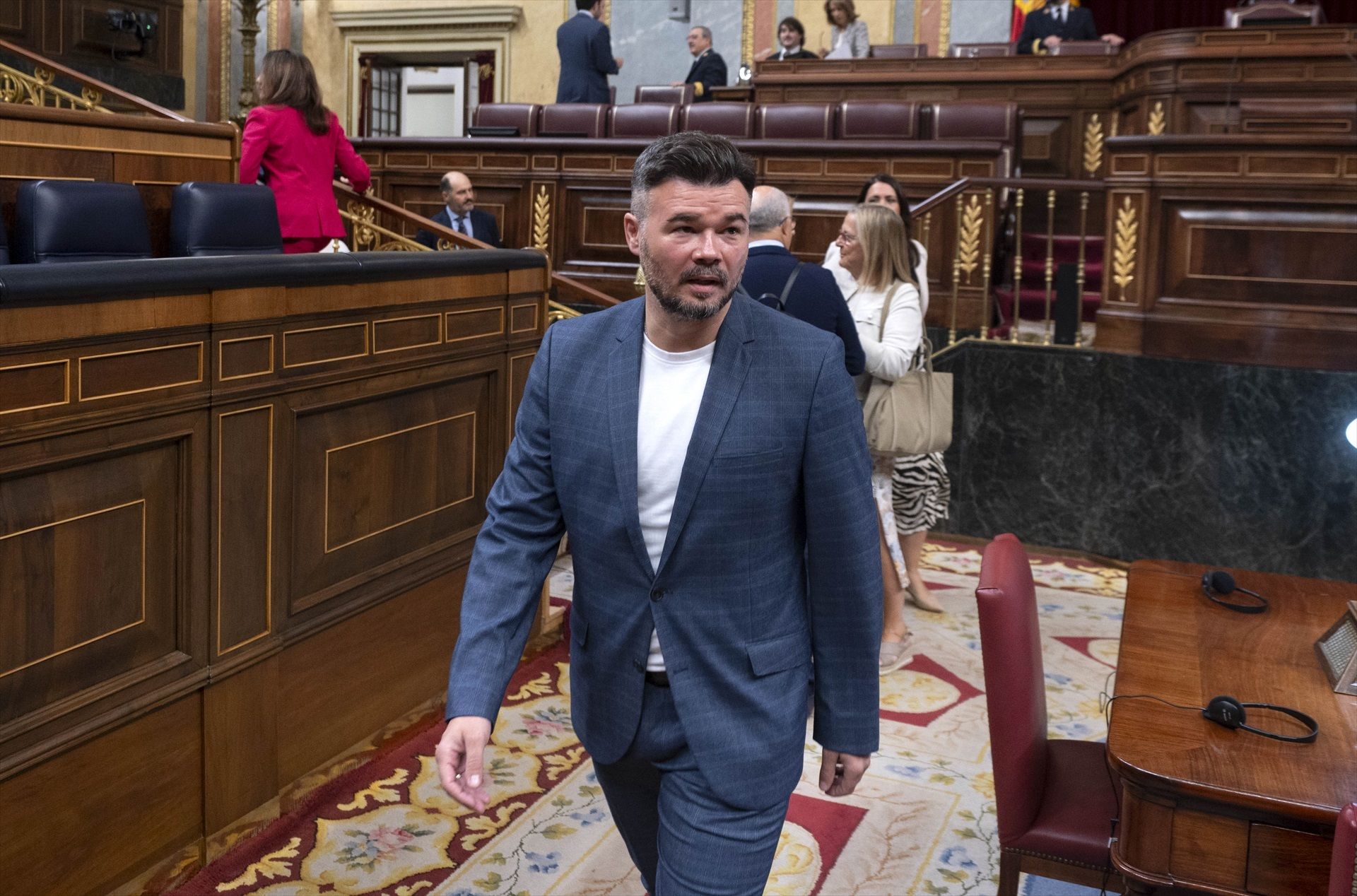 Gabriel Rufián, cap de files d'ERC a Madrid, al Congrés dels Diputats