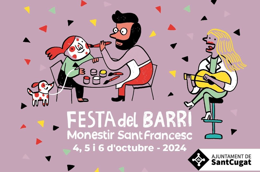 Cartell Festa Major barri Monestir Sant Francesc