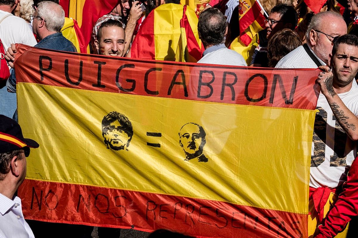 Manifestació per la unitat d'Espanya a Barcelona