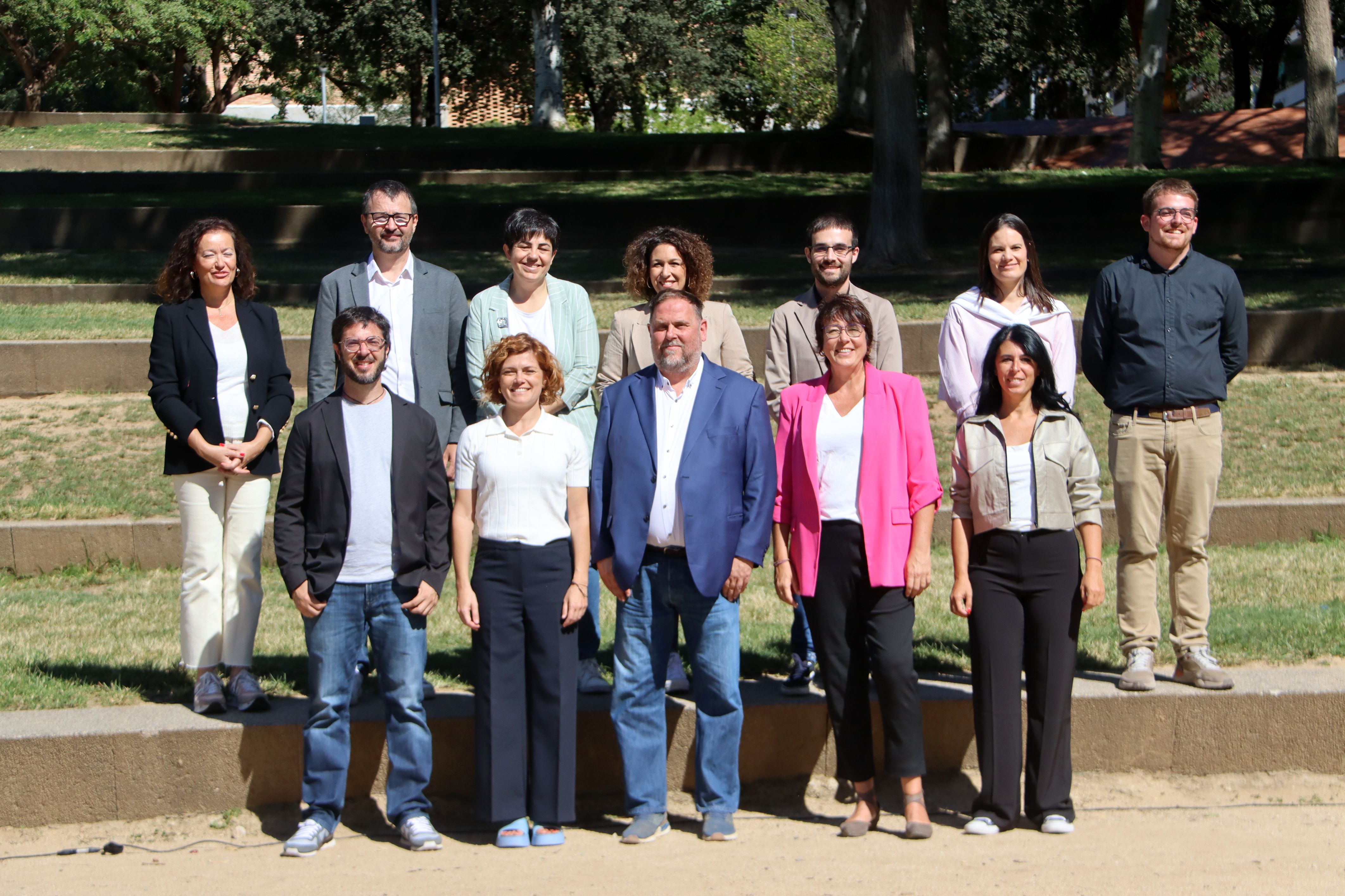 Junqueras i Alamany presenten l'equip de la nova permanent d'ERC de la seva candidatura