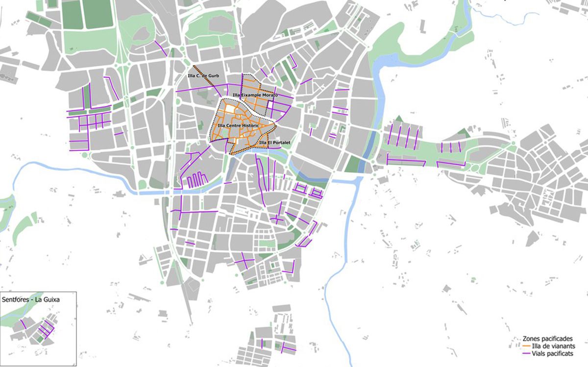 mapa illes vianants vic 2024 ajuntament vic nacio osona