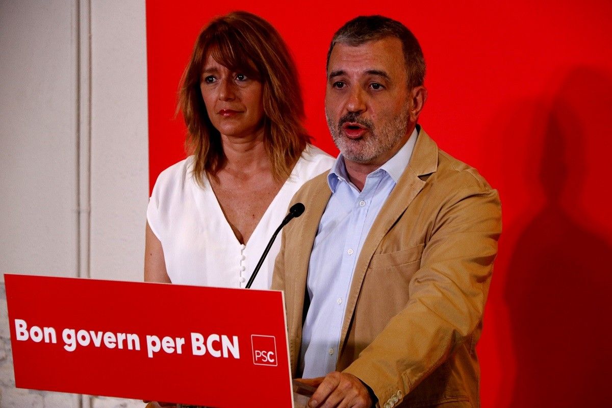 Jaume Collboni, en roda de premsa