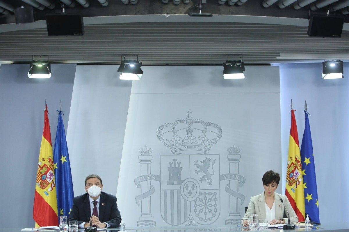 Els ministres Luis Planas i Isabel Rodríguez aquest dimarts.