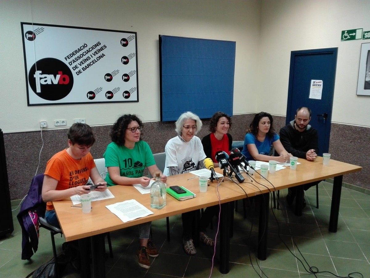 Representants dels moviments socials de Barcelona