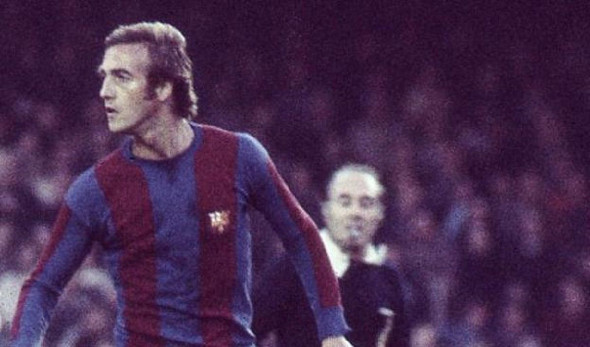 Johan Neeskens, en un partit amb el Barça