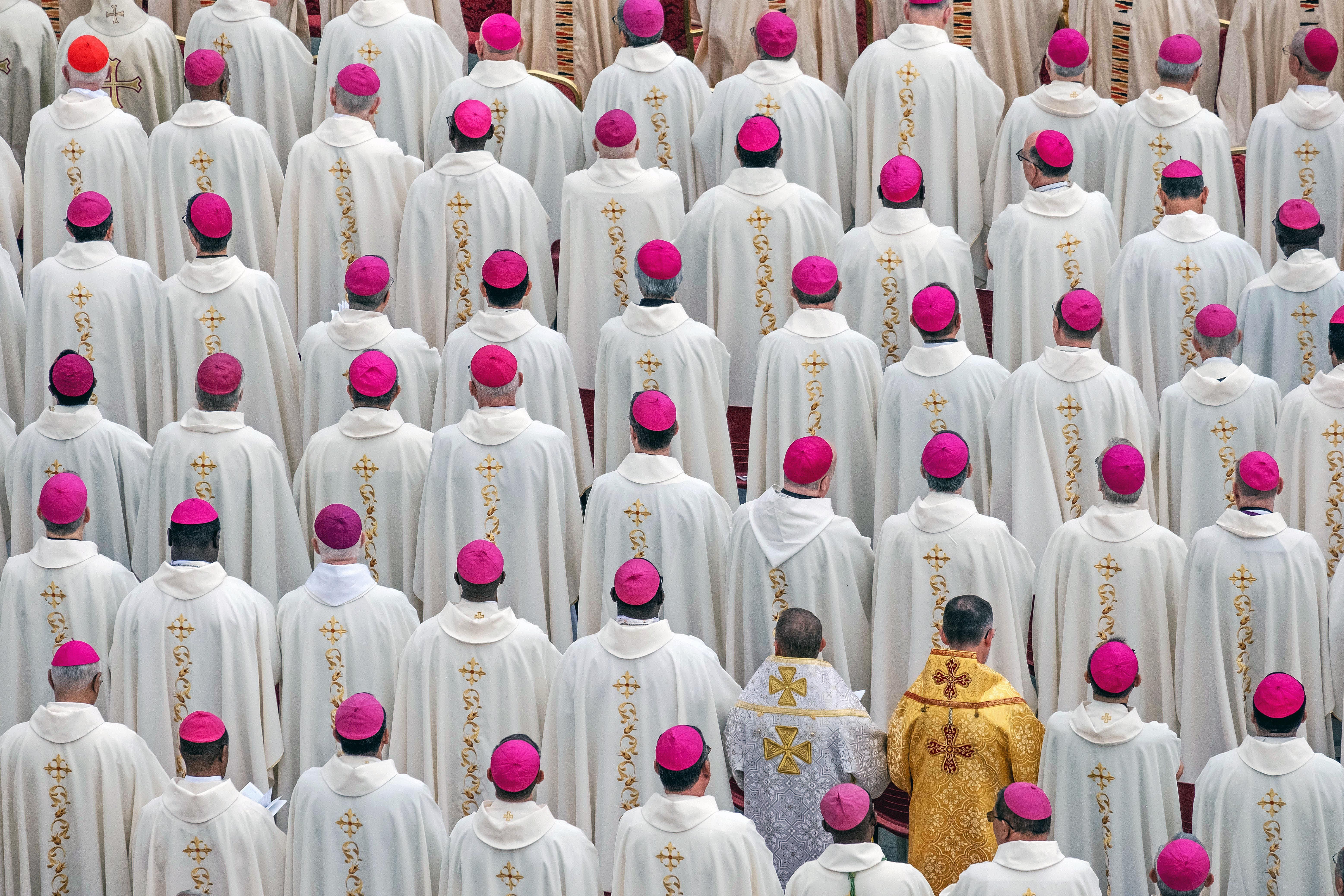 Bisbes a Roma durant una reunió del Sínode aquest octubre.